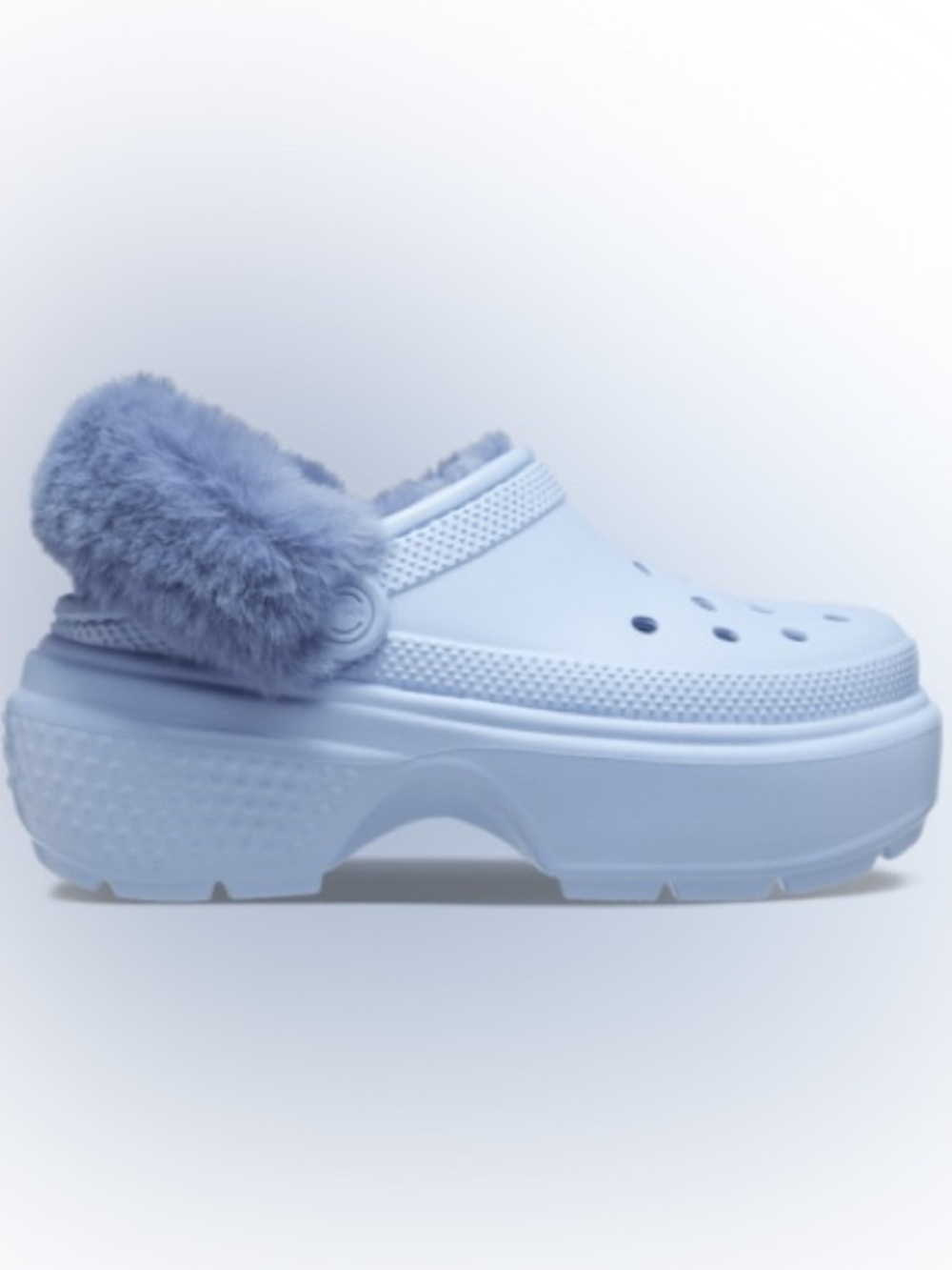 CROCS STOMP LINED CLOGS Calcite Blue Fuzzy Slip-On Chunky Unisex Shoes
Mens 11